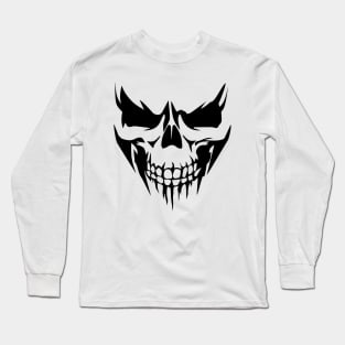 Feel-ink Skull Death Dead Halloween Scary Cranium Face Long Sleeve T-Shirt